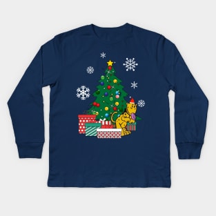 Eugene The Jeep Around The Christmas Tree Popeye Kids Long Sleeve T-Shirt